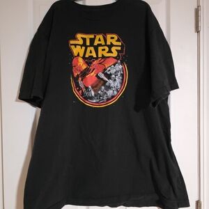 Star Wars Black Tee Mens Big And Tall Size 2XLT From Fifth Sun